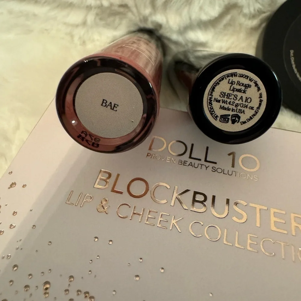 DOLL 10 Blockbuster Lip and Cheek Collection. BAE and SHE’s A 10. NIB